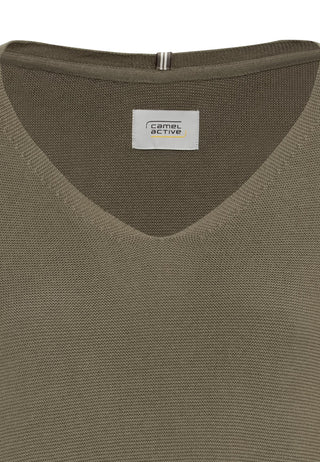 CAMEL ACTIVE Strickpullover Langarm - Mosswood Olive - 309534 3K88.32