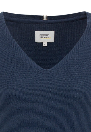 CAMEL ACTIVE Strickpullover Langarm - Midnight Navy Texture - 309534 3K88.47