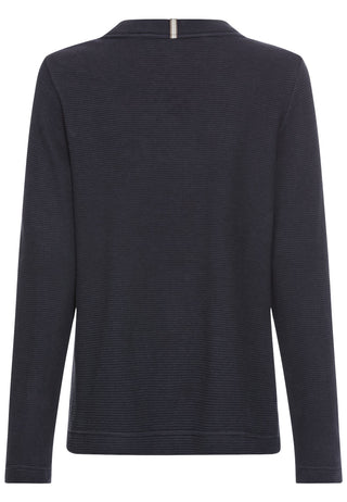 CAMEL ACTIVE Langarmsshirt - Deep Navy Waffle - 309322 4T65.47