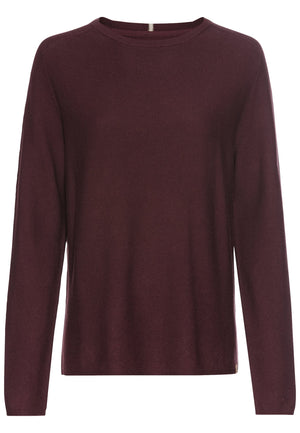 CAMEL ACTIVE Sweatshirt Rundhals Pullover - Crimson Plum Red - 309580 4K88.59