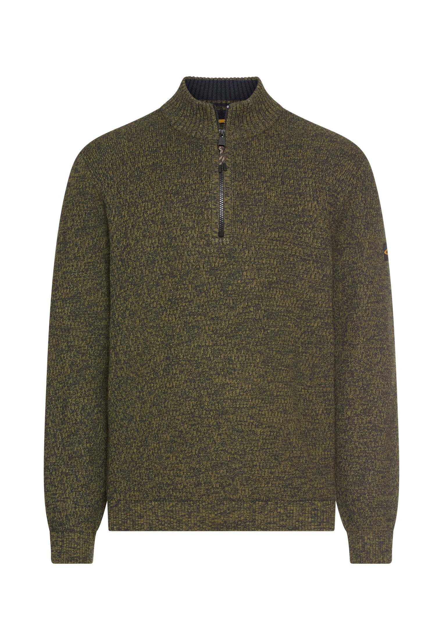 CAMEL ACTIVE Strick Troyer Pullover - Mossy Herringbone Green - 409530 6K06.37