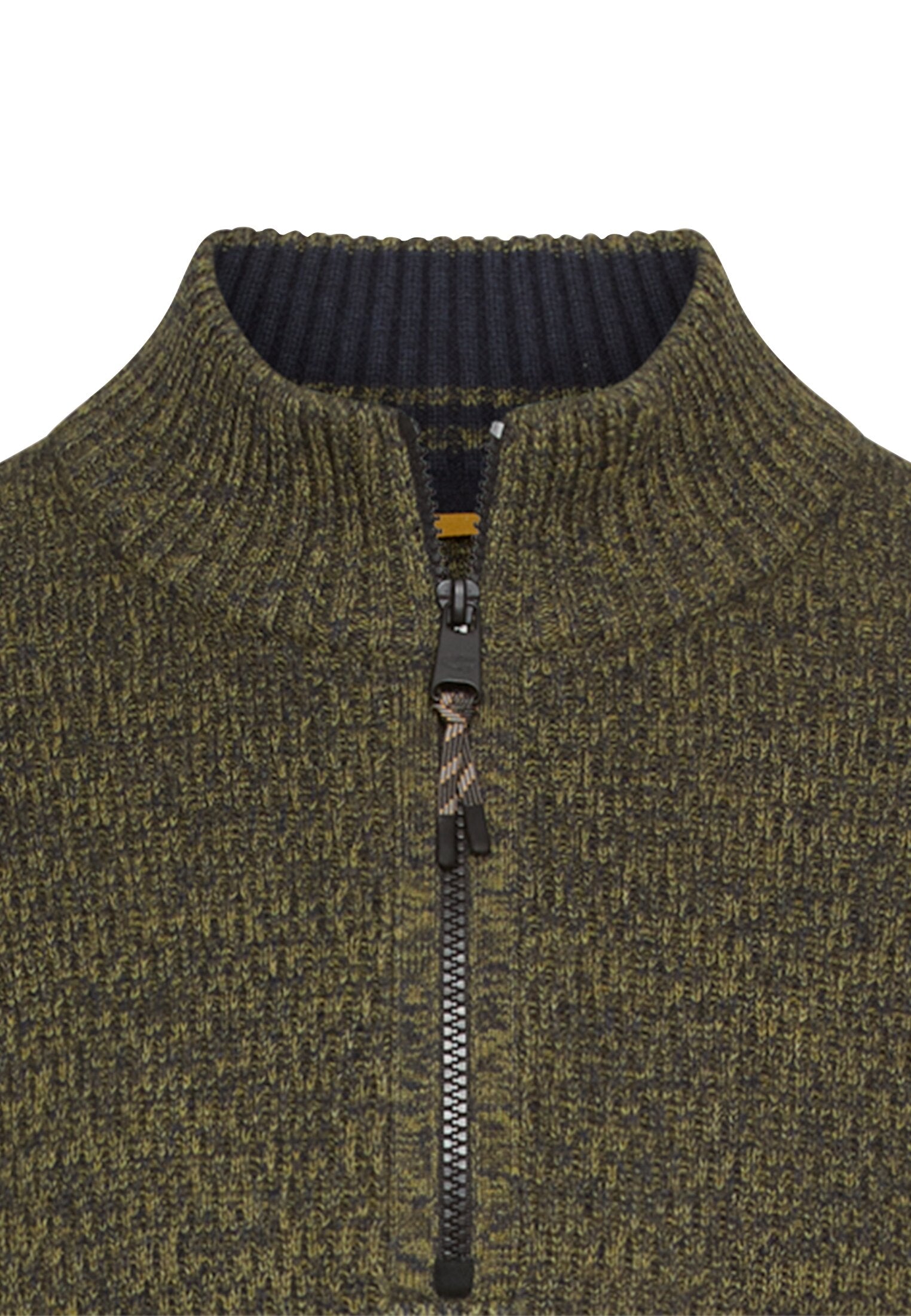 CAMEL ACTIVE Strick Troyer Pullover - Mossy Herringbone Green - 409530 6K06.37