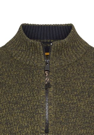 CAMEL ACTIVE Strick Troyer Pullover - Mossy Herringbone Green - 409530 6K06.37