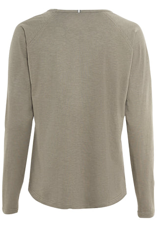 CAMEL ACTIVE Langarmshirt Sweatshirt light khaki - Stone Sage Green - 309302 9T69.31