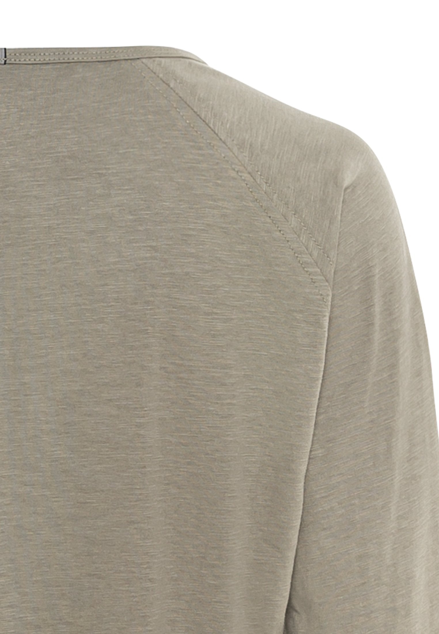 CAMEL ACTIVE Langarmshirt Sweatshirt light khaki - Stone Sage Green - 309302 9T69.31 von Camel Active