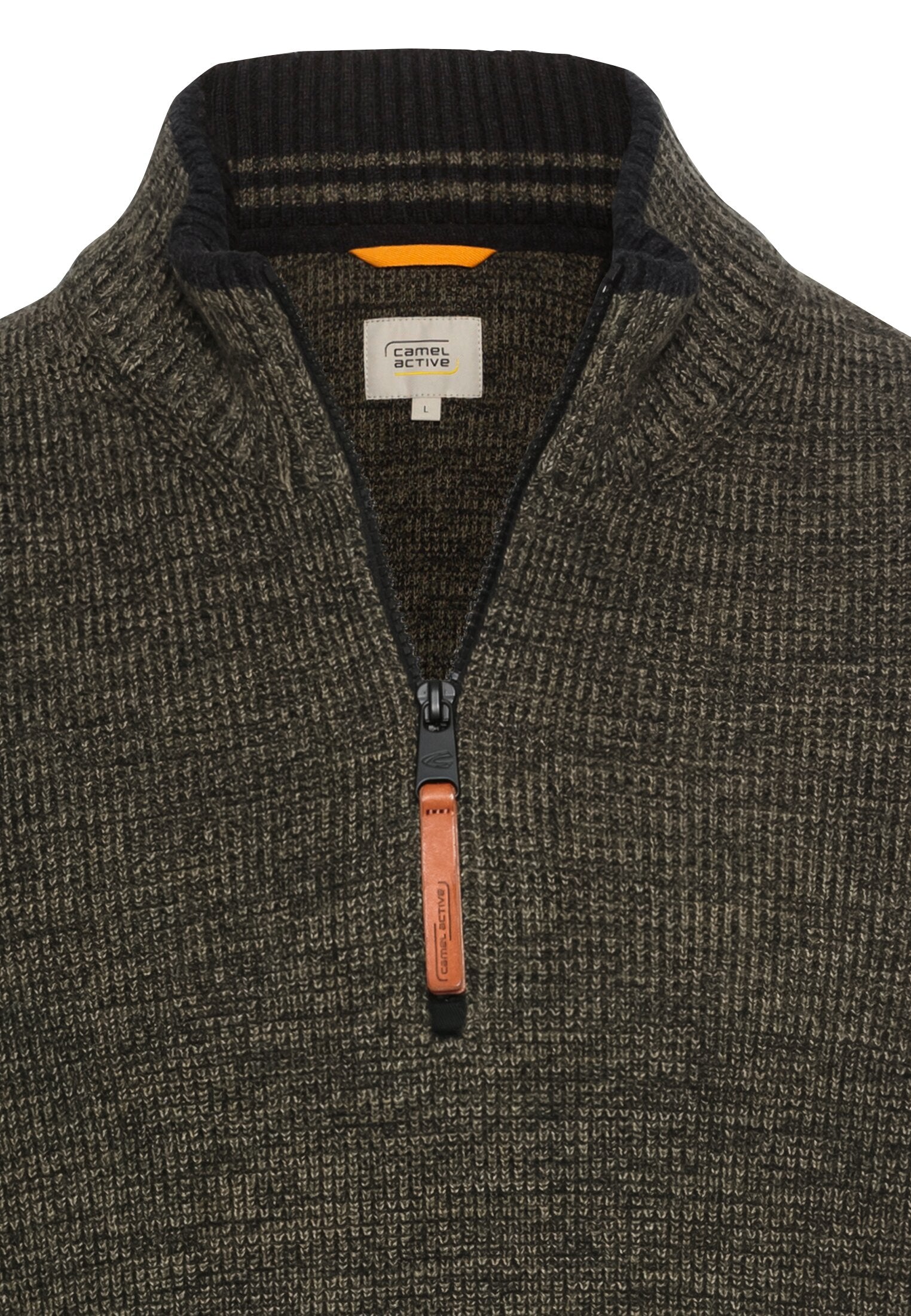 CAMEL ACTIVE Pullover/Longsleeve - Dark Olive Tweed - 40953F 9K90.94 von Camel Active
