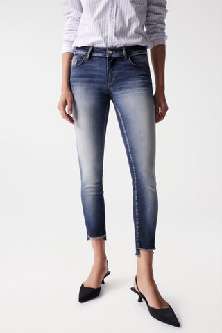 salsa jeans wonder push up capri premium wash blue 120169.8504