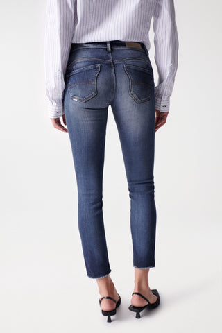 salsa jeans wonder push up capri premium wash blue 120169.8504