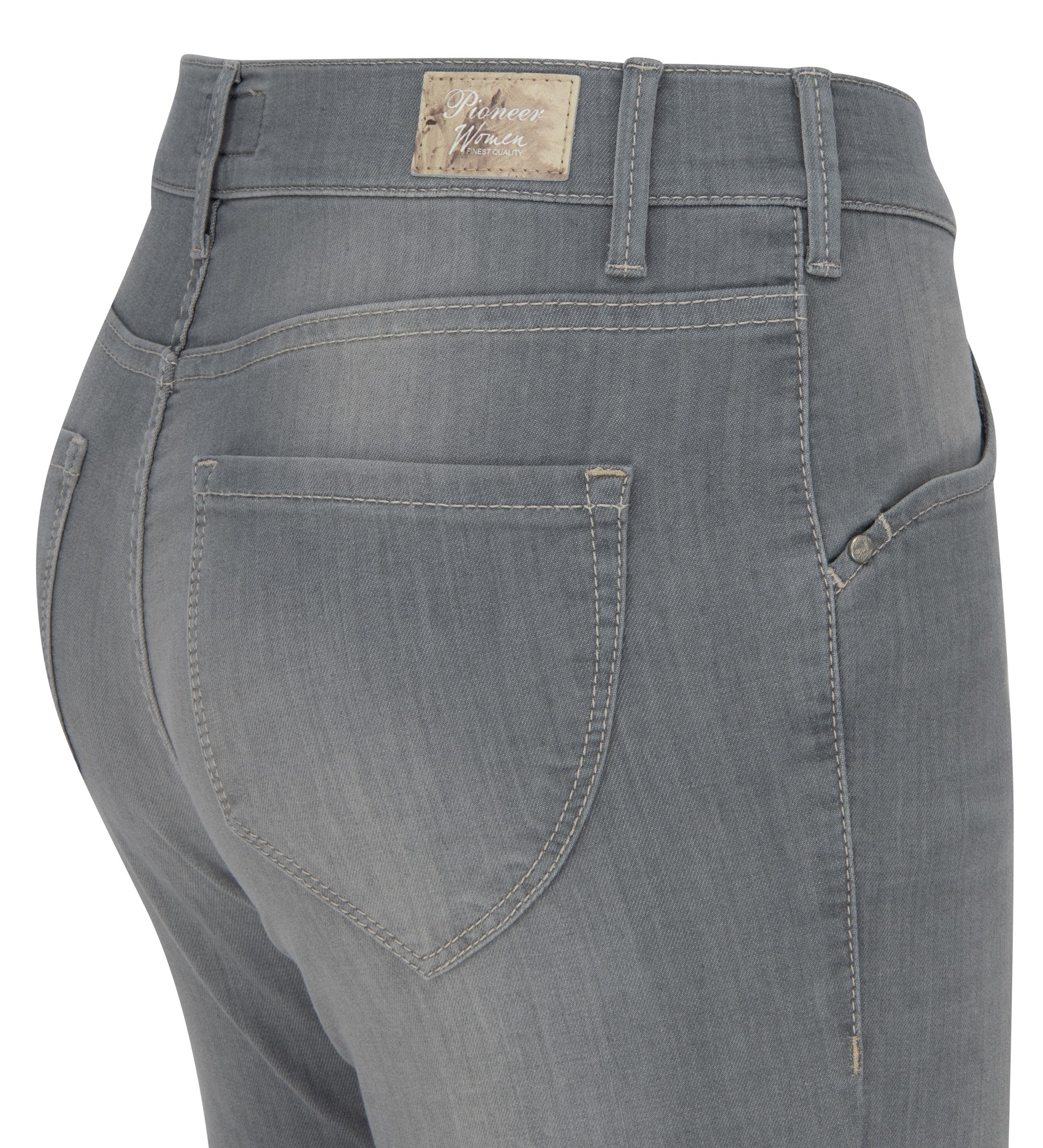PIONEER Katy Capri Jeanshose - Stormwashed Ash Grey - 3530 4023.9847