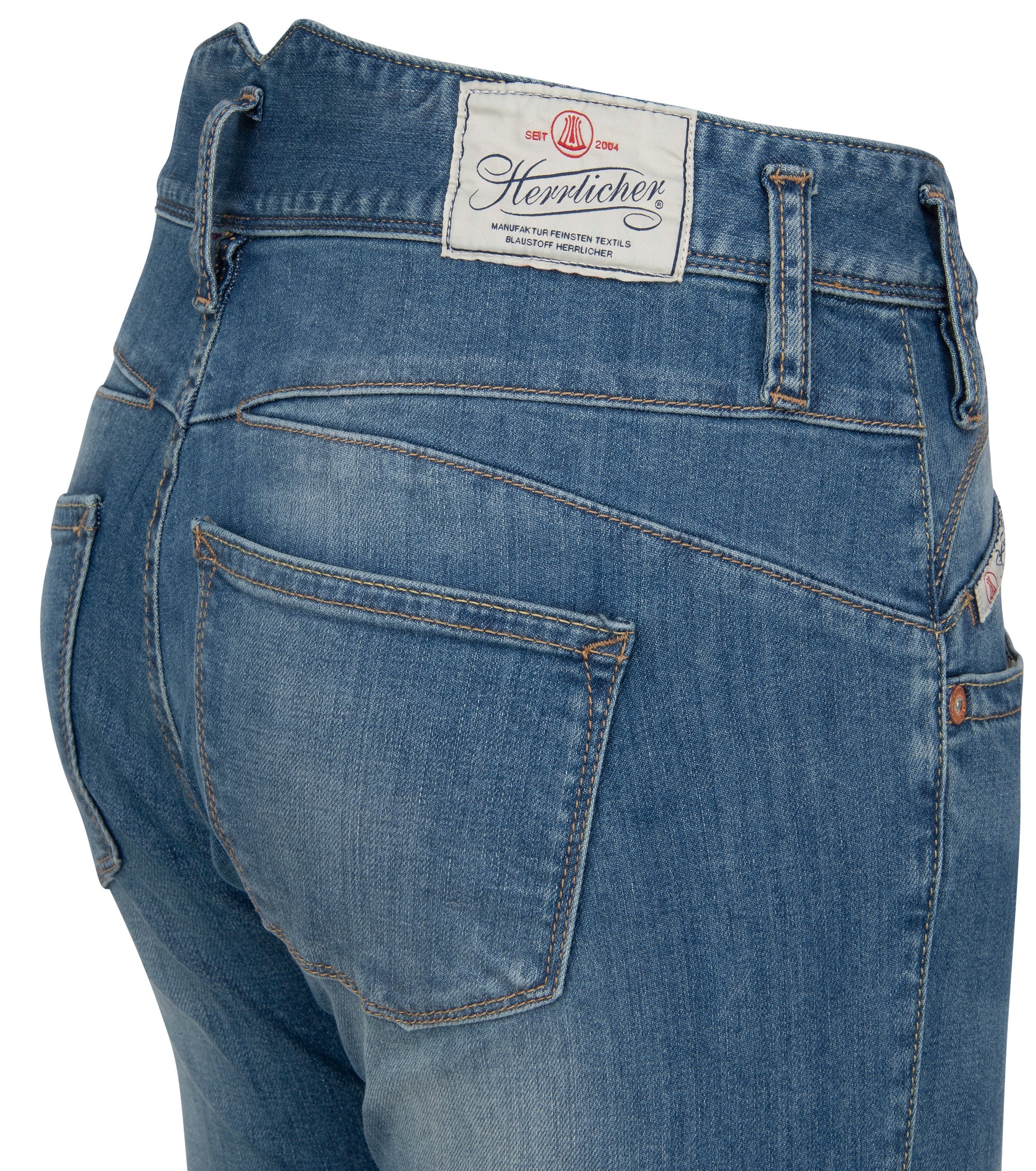 HERRLICHER Pearl Slim Jeans - Atlantic Dusk Blue - 5692-OD100-879 von Herrlicher