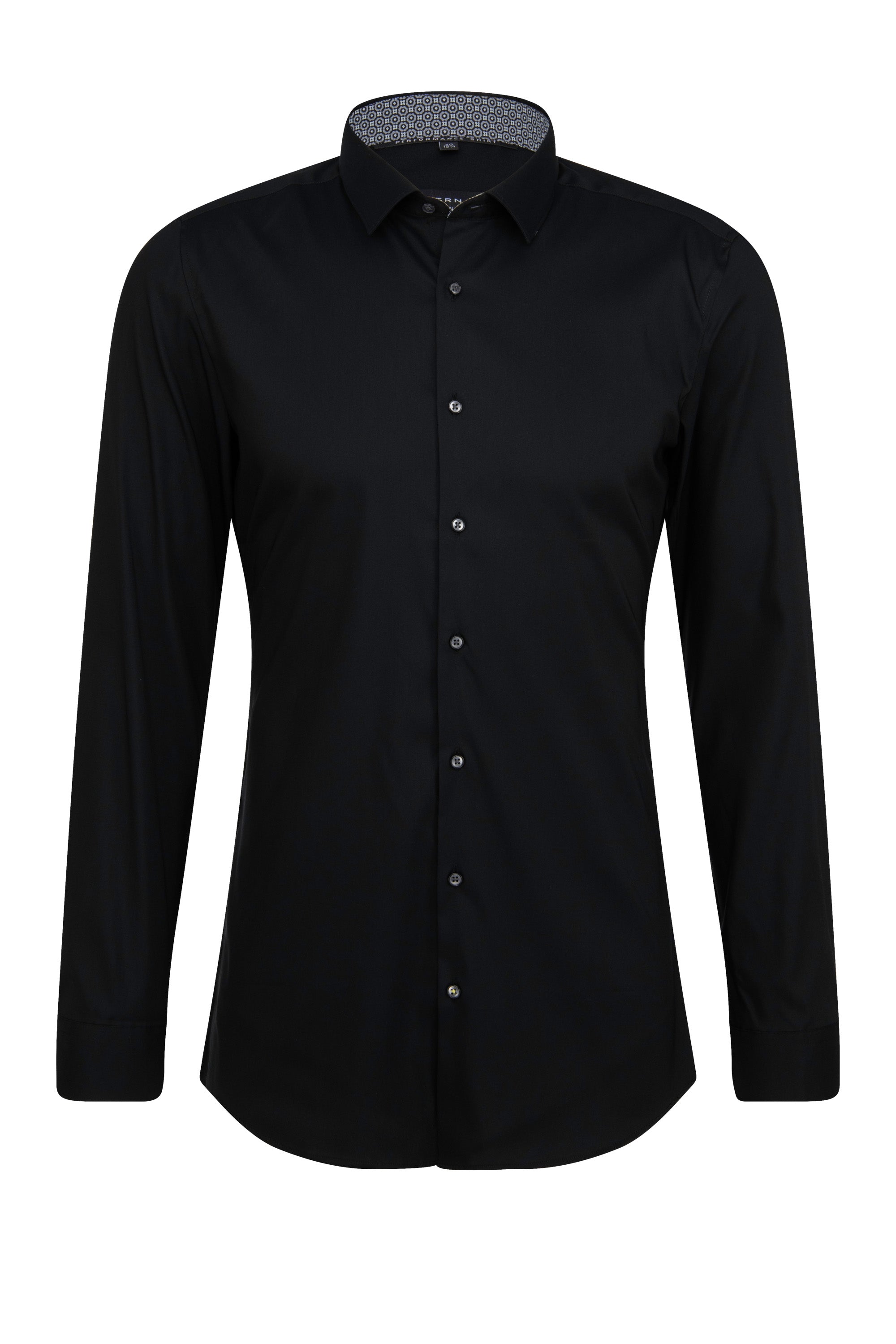 ETERNA SUPER SLIM Performance Shirt - Midnight Twill Black - 3377-39-Z141