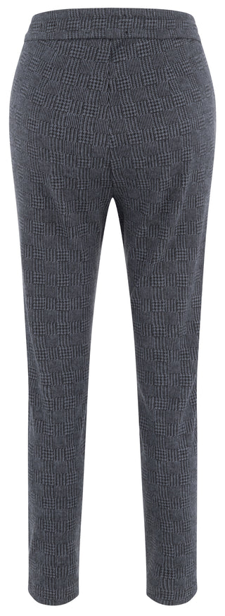 MAC EASY Jogpants - Slate Grid Charcoal - 2770-00-0114-079K