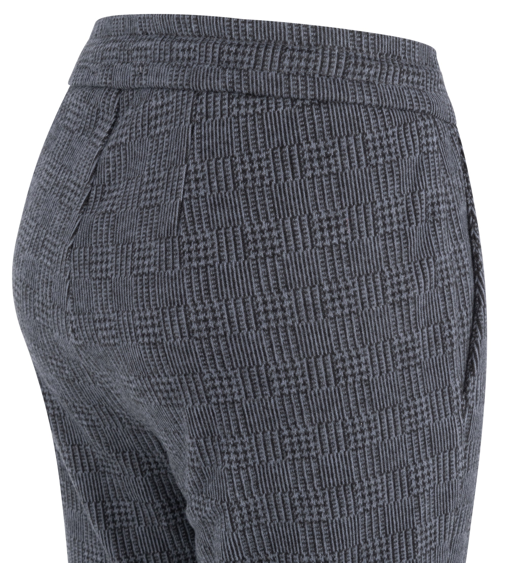 MAC EASY Jogpants - Slate Grid Charcoal - 2770-00-0114-079K von MAC