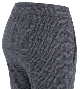 MAC EASY Jogpants - Slate Grid Charcoal - 2770-00-0114-079K