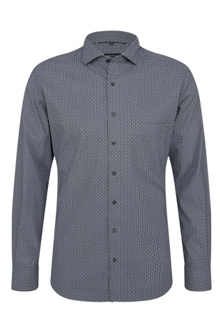 ETERNA MODERN FIT Performance Shirt - Night Ripple Grey - 4011-39-X18V