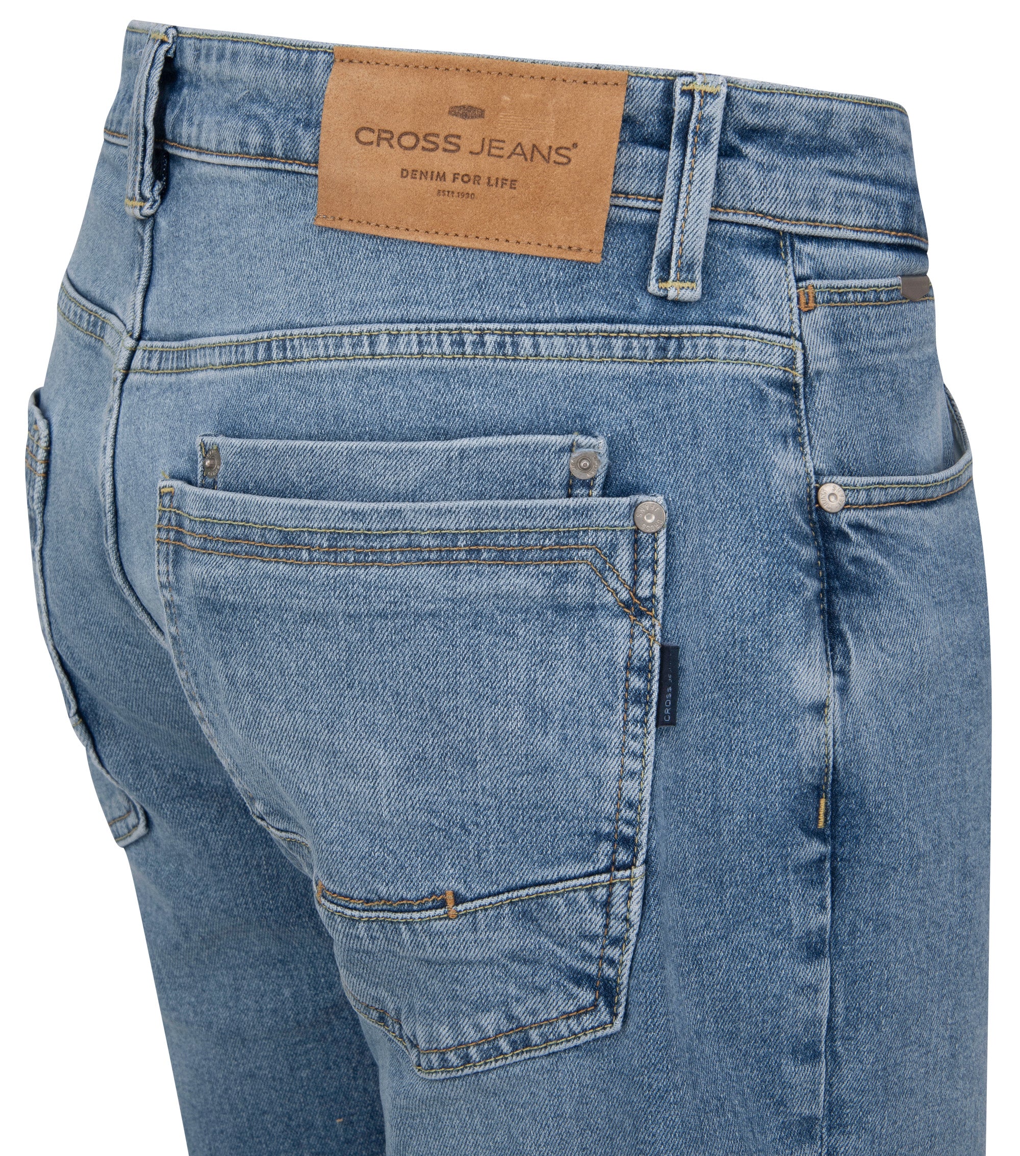 CROSS JEANS DYLAN Jeans - Stonewash Harbor Blue - E195-128 von Cross Jeans