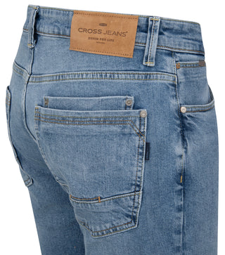 CROSS JEANS DYLAN Jeans - Stonewash Harbor Blue - E195-128