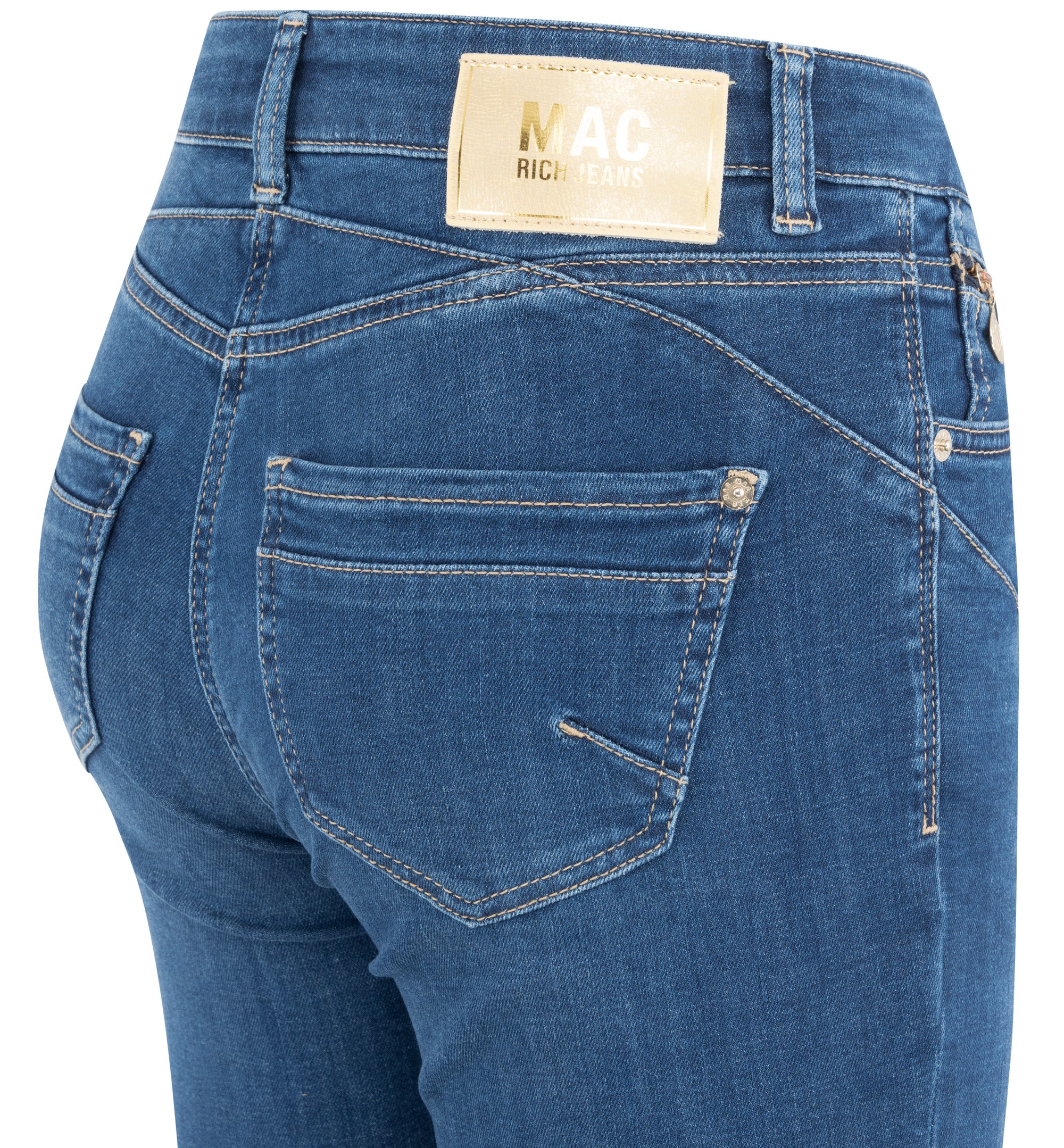 MAC RICH Slim Jeans - Ocean Harbor Blue - 5766-90-0389-D583 von MAC