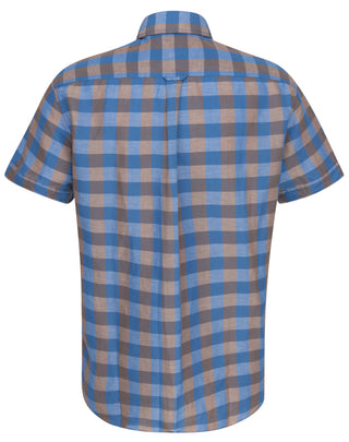 ETERNA REGULAR FIT UPCYCLING SHIRT - Meadowstone Blue - 2453-14-WS9B