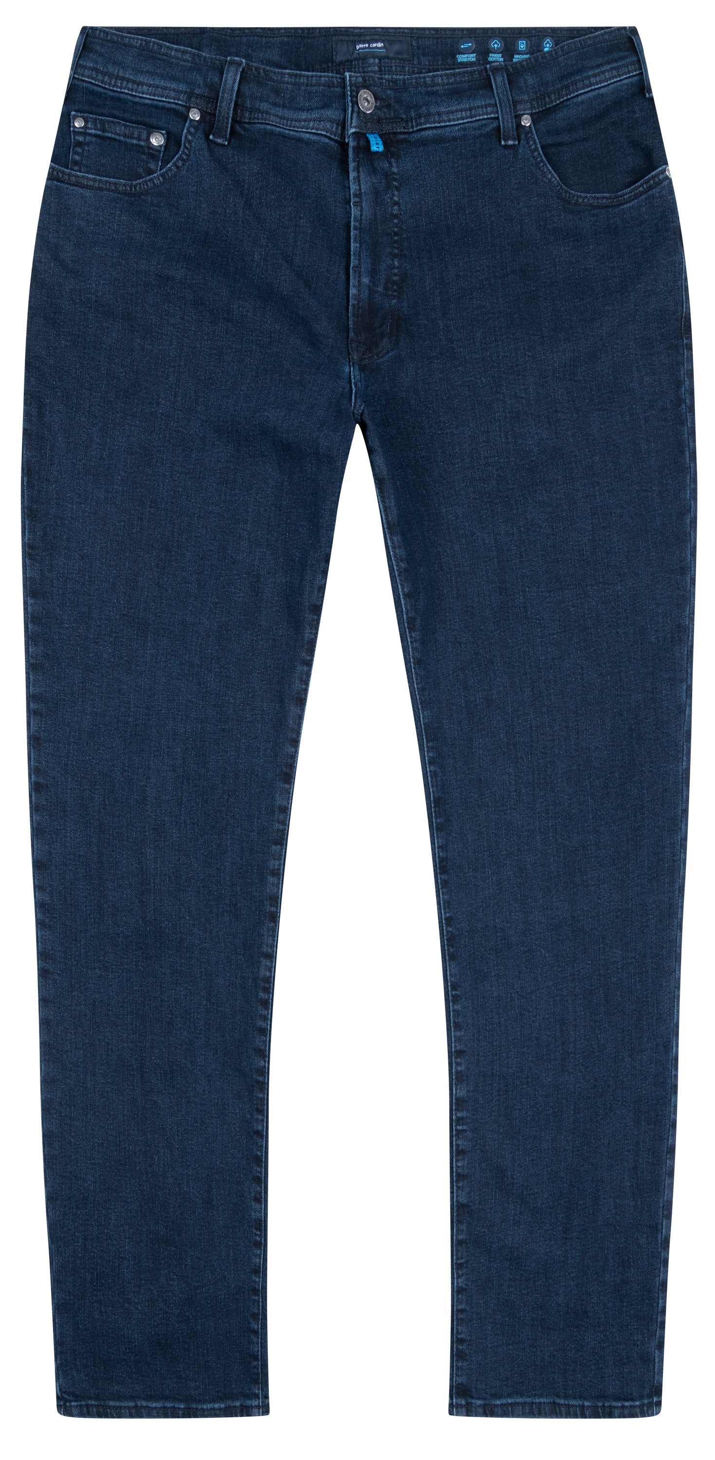 PIERRE CARDIN DIJON Five-Pocket Jeans - Midnight Stonewash Blue - 38800 7724.6811