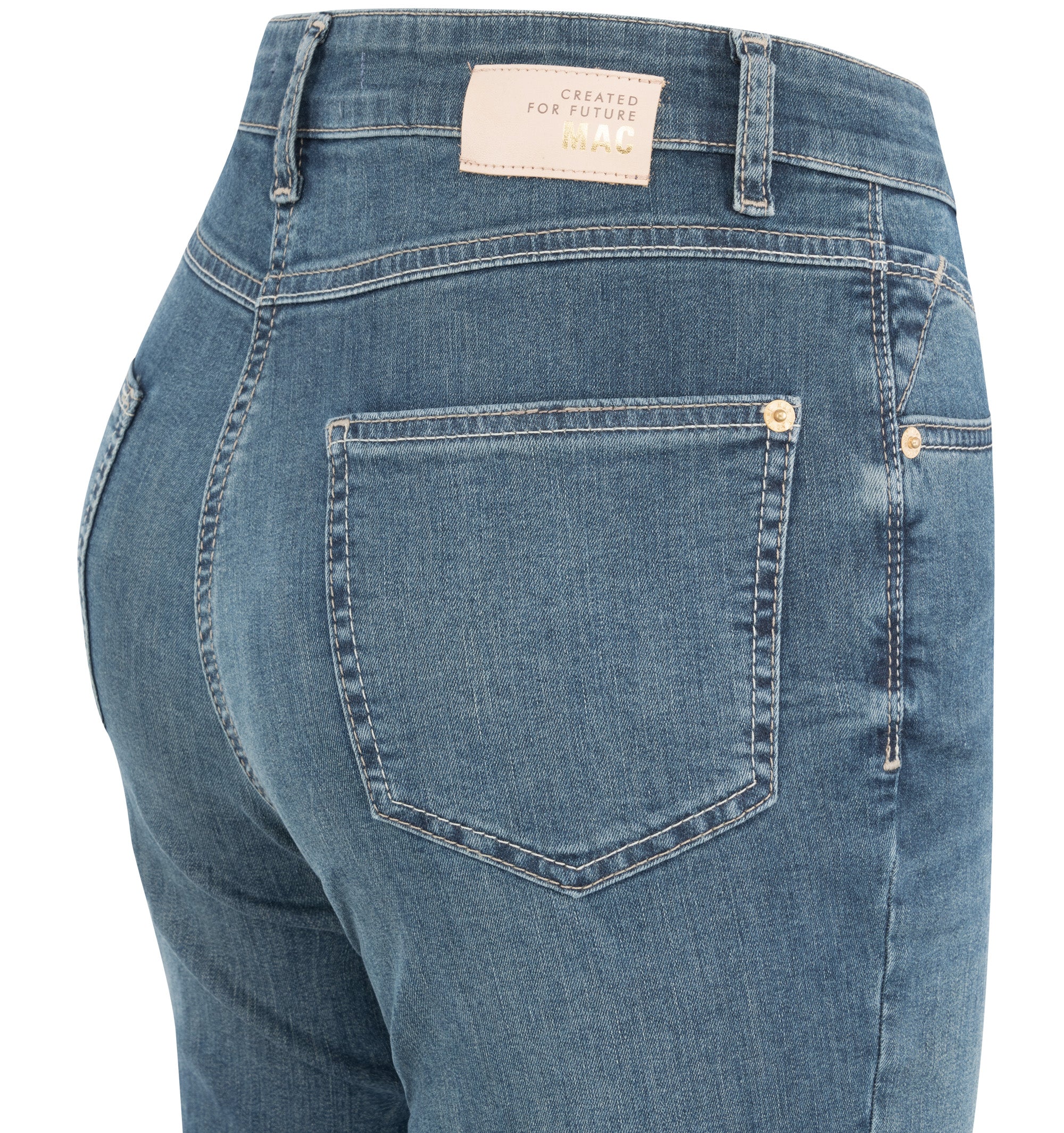 MAC MELANIE Straight Five-Pocket - Faded Denim Horizon - 5040-90-0380-D823 von MAC