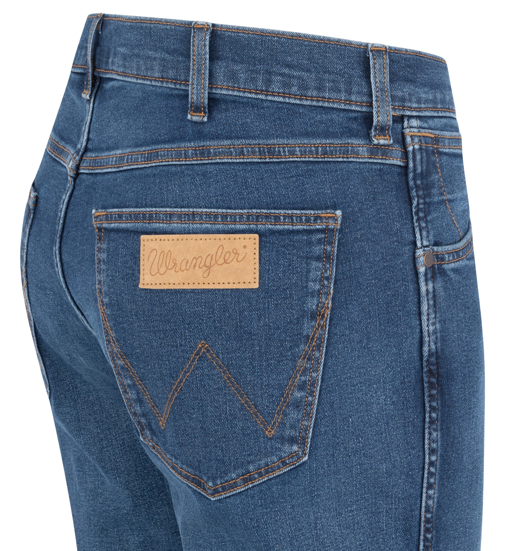 WRANGLER GREENSBORO Five Pocket - Faded Atlantic Blue - W15QOAR21 von Wrangler