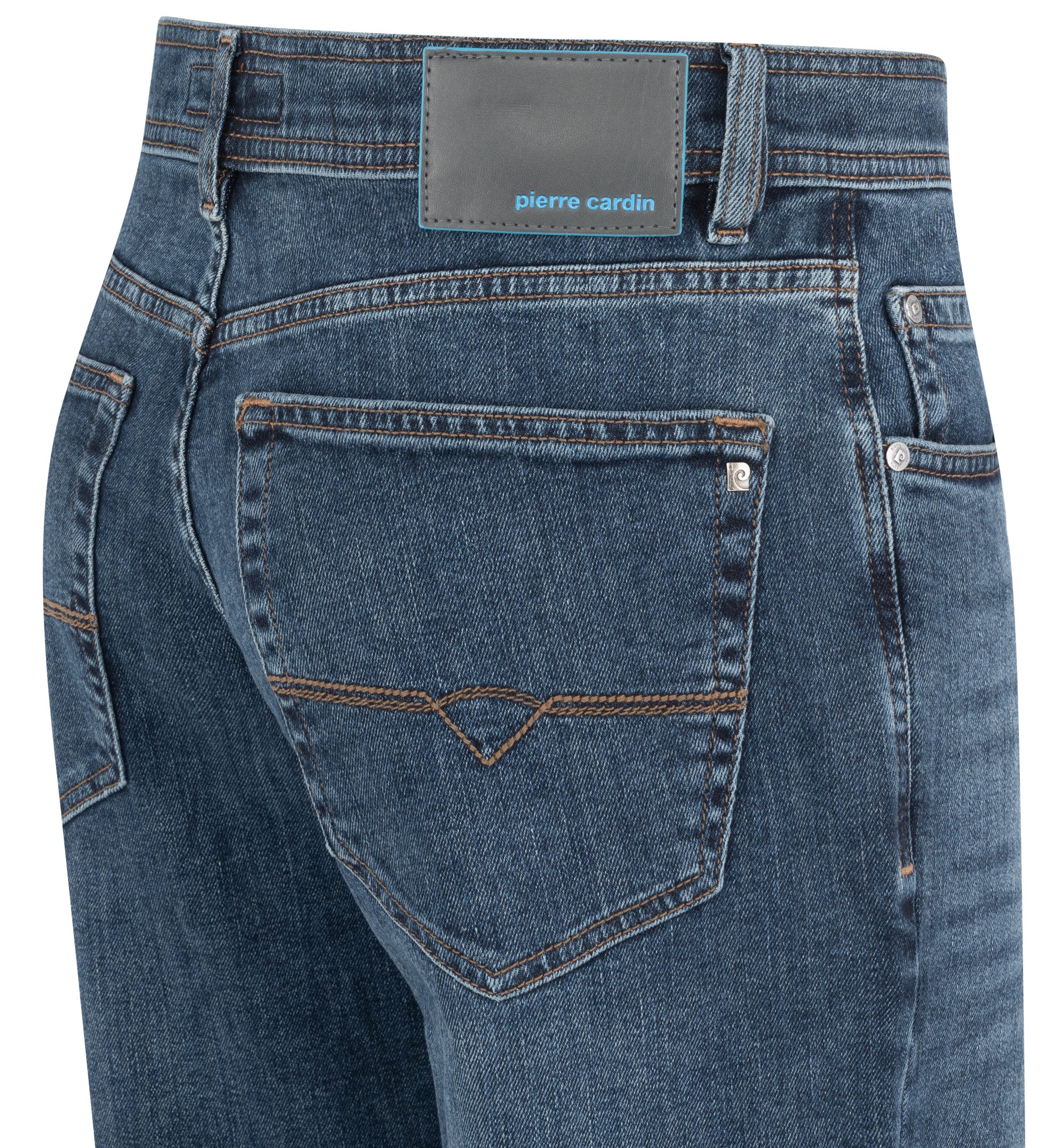 PIERRE CARDIN DIJON Five Pocket - Ocean Slate Blue - 32310 7724.6834 von Pierre Cardin