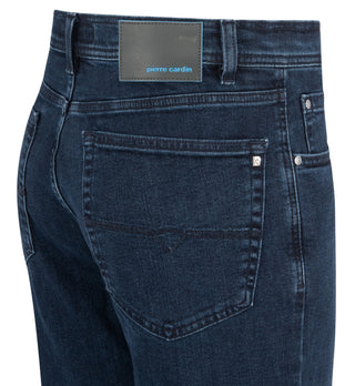 PIERRE CARDIN DIJON Five-Pocket-Jeans - Midnight Stonewash Blue - 32310 7724.6811