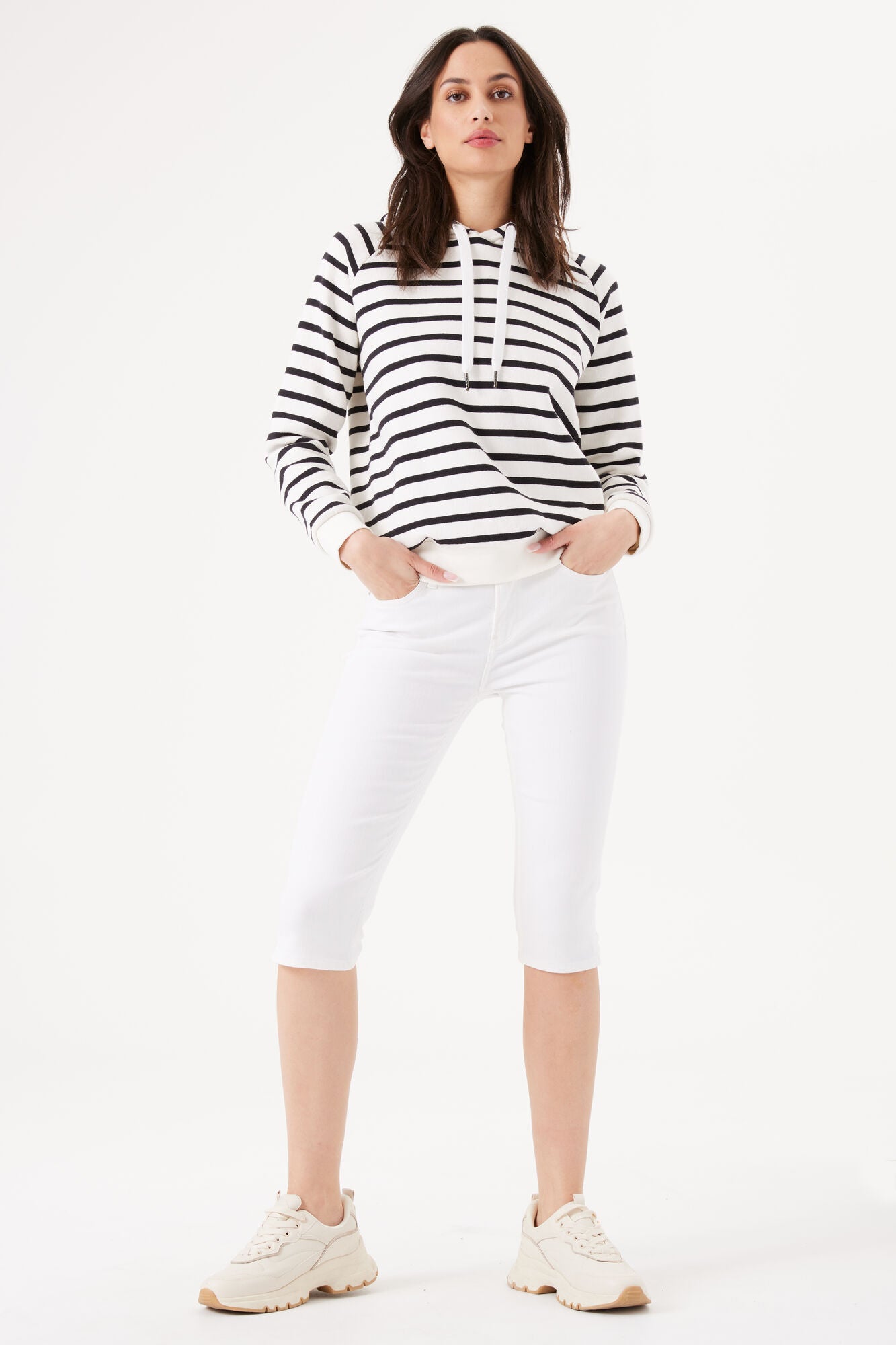 GARCIA JEANS Celia Capri Slim Fit - Pearl Cloud White - 277.50 von Garcia Jeans