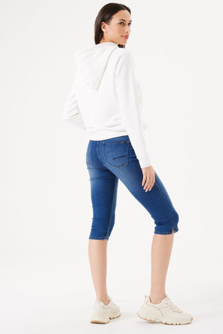 GARCIA JEANS Celia Capri Slim - Midnight Denim Blue - 277.9234