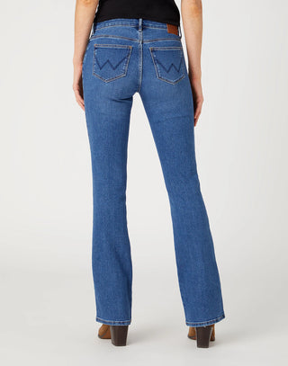 WRANGLER BOOTCUT camellia - Ocean Wash Indigo - 112327595
