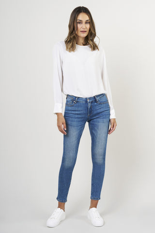 BLUE FIRE Chloe Skinny Jeans - Weathered Cobalt - 1046.261
