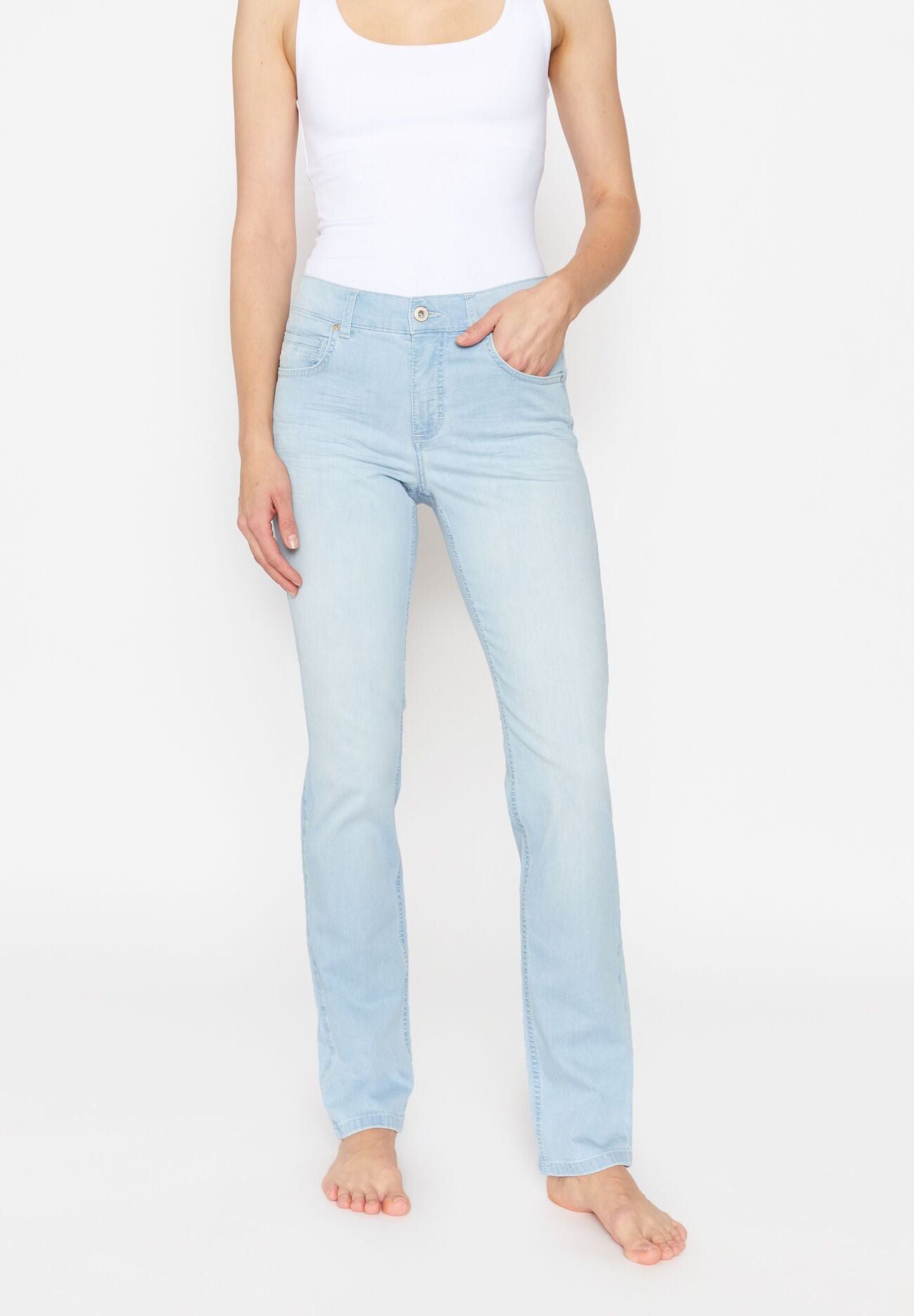 ANGELS JEANS Cici Straight Jeans - Icy Breeze Blue - 332 3400.3558 von Angels Jeans