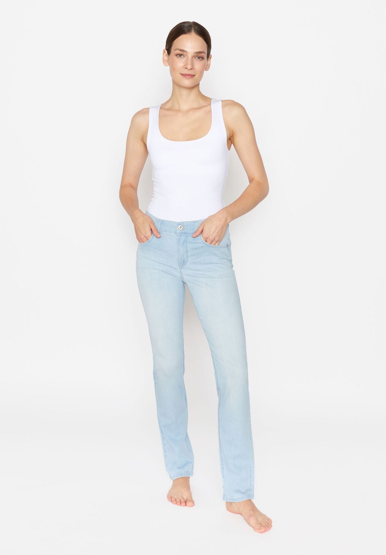 ANGELS JEANS Cici Straight Jeans - Icy Breeze Blue - 332 3400.3558 von Angels Jeans