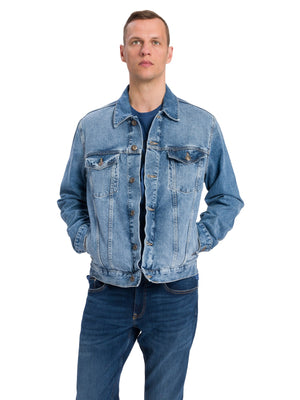 CROSS JEANS REGULAR JACKET - Coastal Sky Blue - A320-008