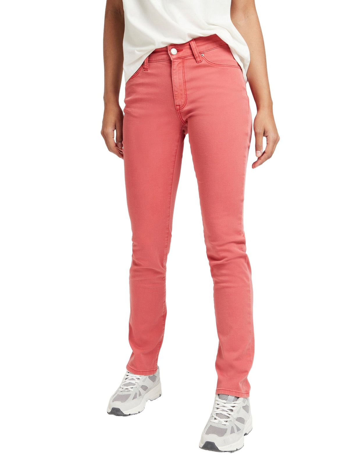 CROSS JEANS Anya Slim Jeans - Blush Coral Red - P489-230