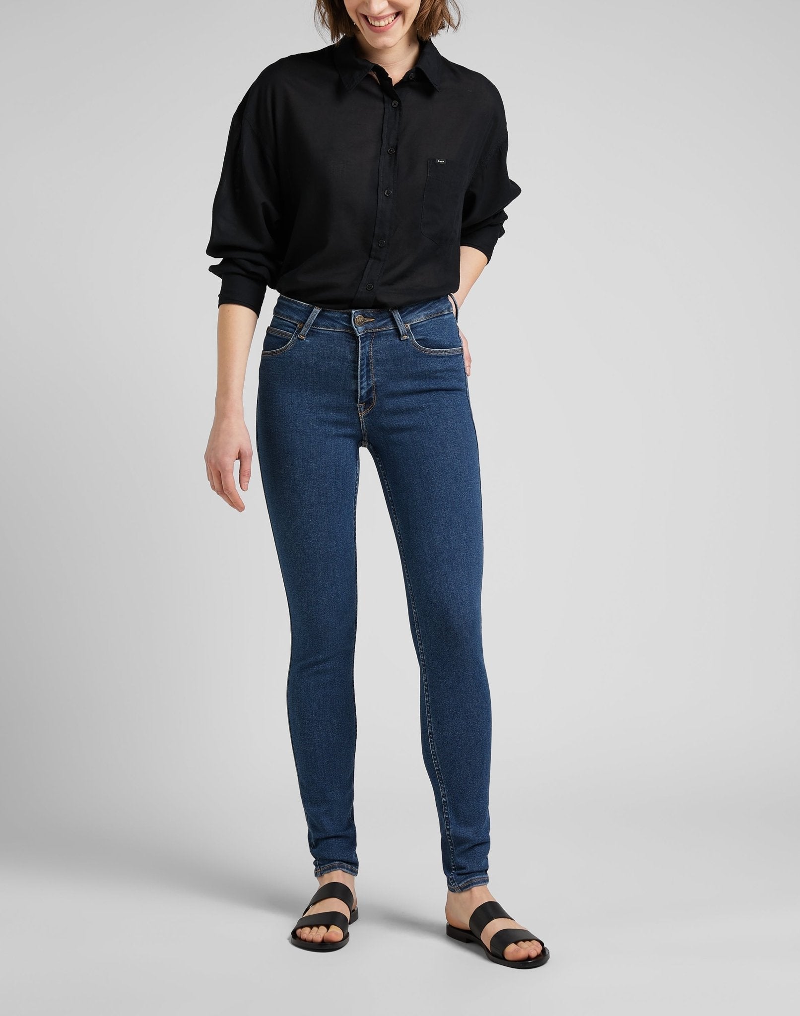 LEE Foreverfit Five Pocket - Midnight Marina Blue - 112145053 von LEE