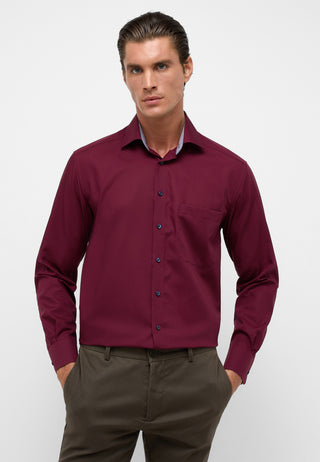 ETERNA COMFORT FIT Langarm Hemd - Deep Merlot - 1303-58-E15K