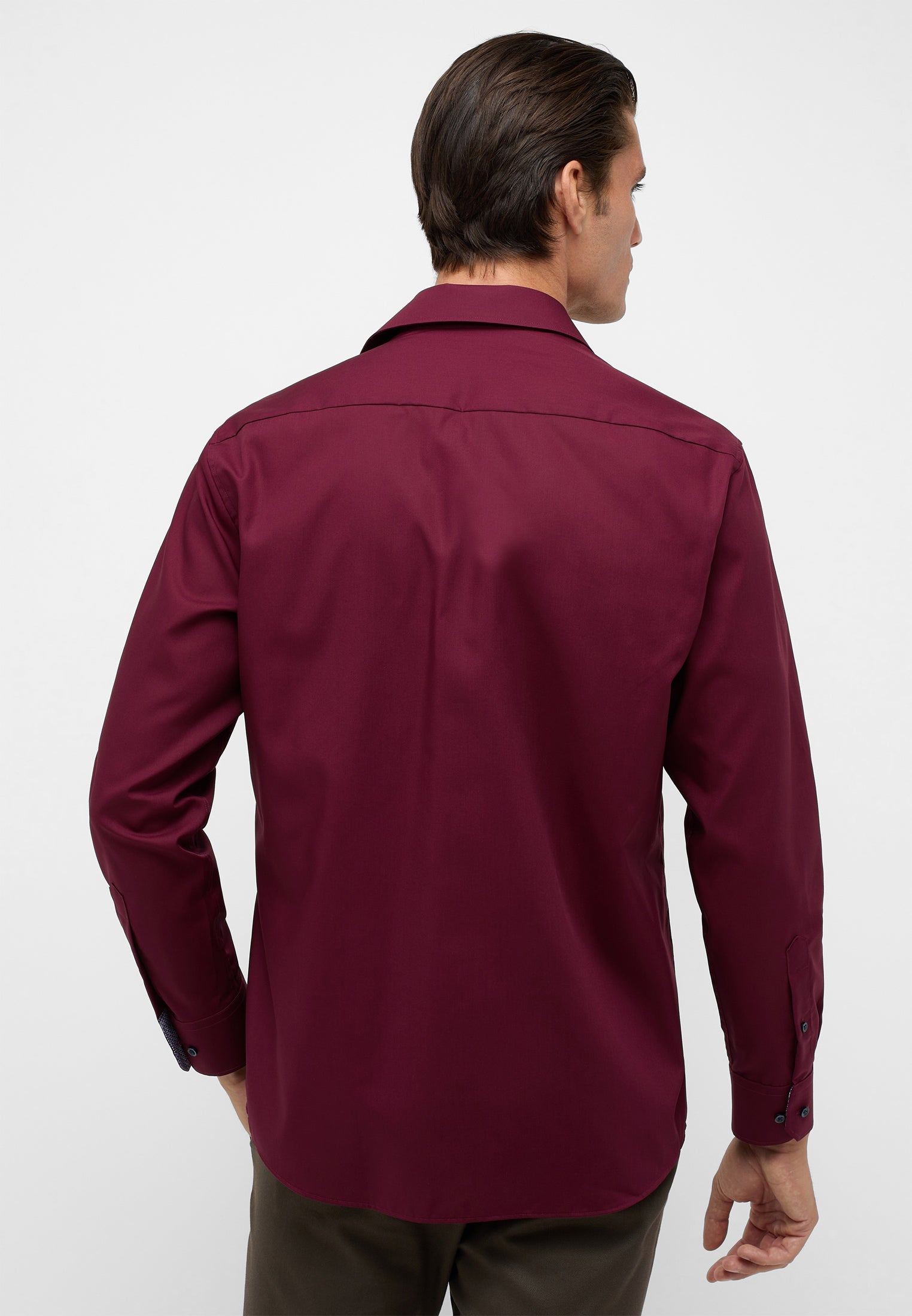 ETERNA COMFORT FIT Langarm Hemd - Deep Merlot - 1303-58-E15K von Eterna