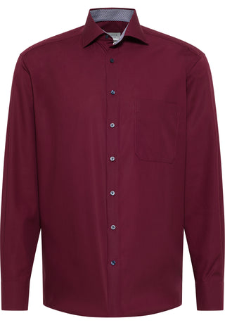 ETERNA COMFORT FIT Langarm Hemd - Deep Merlot - 1303-58-E15K