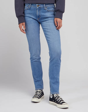 LEE Elly Mid Five Pocket - Skywashed Harbour Blue - 112346309