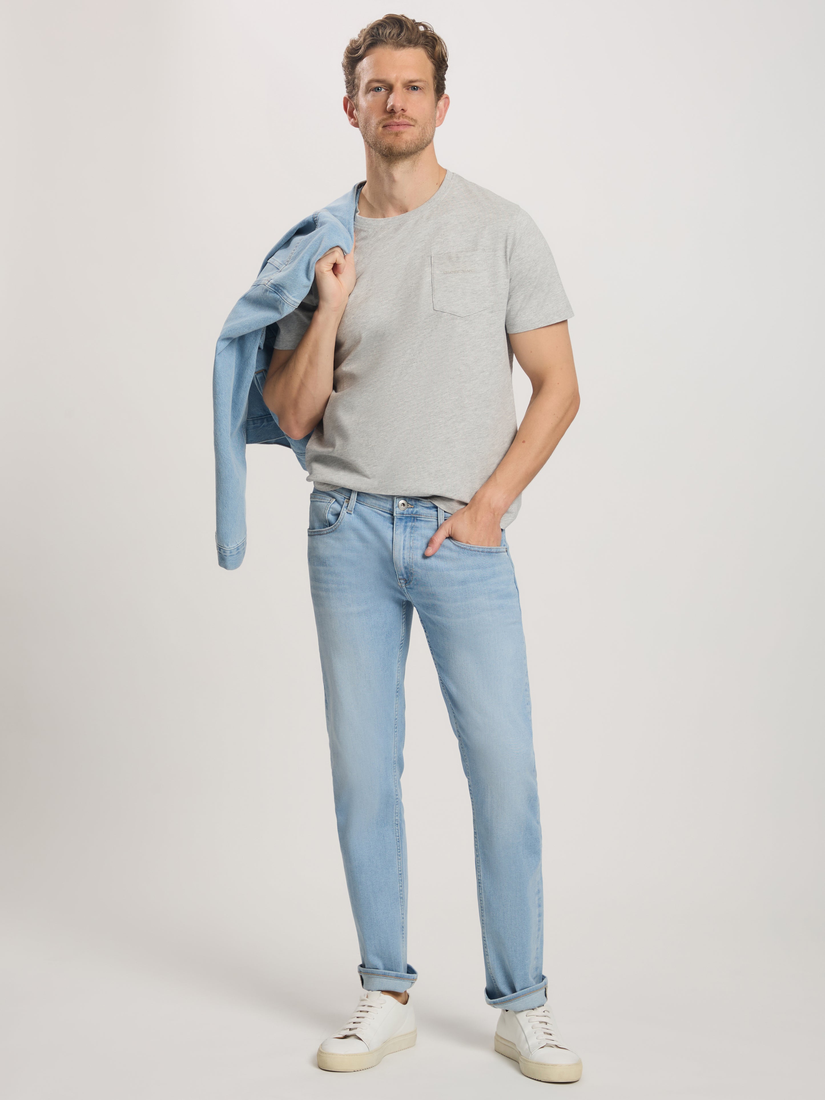 CROSS JEANS DAMIEN Jeans - Sky Harbor Blue - E198-113 von Cross Jeans