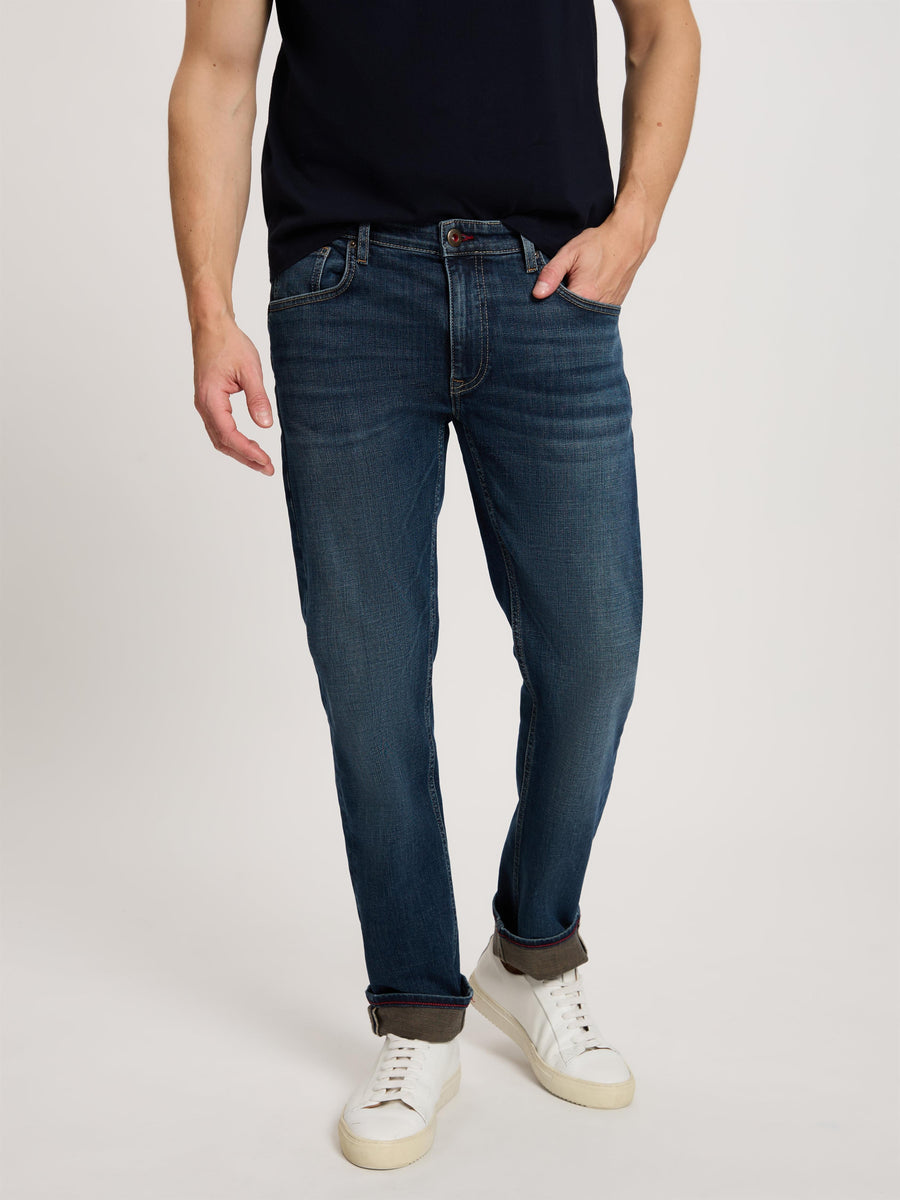 CROSS JEANS DAMIEN Slim Jeans - Midnight Ocean Blue - E198-116