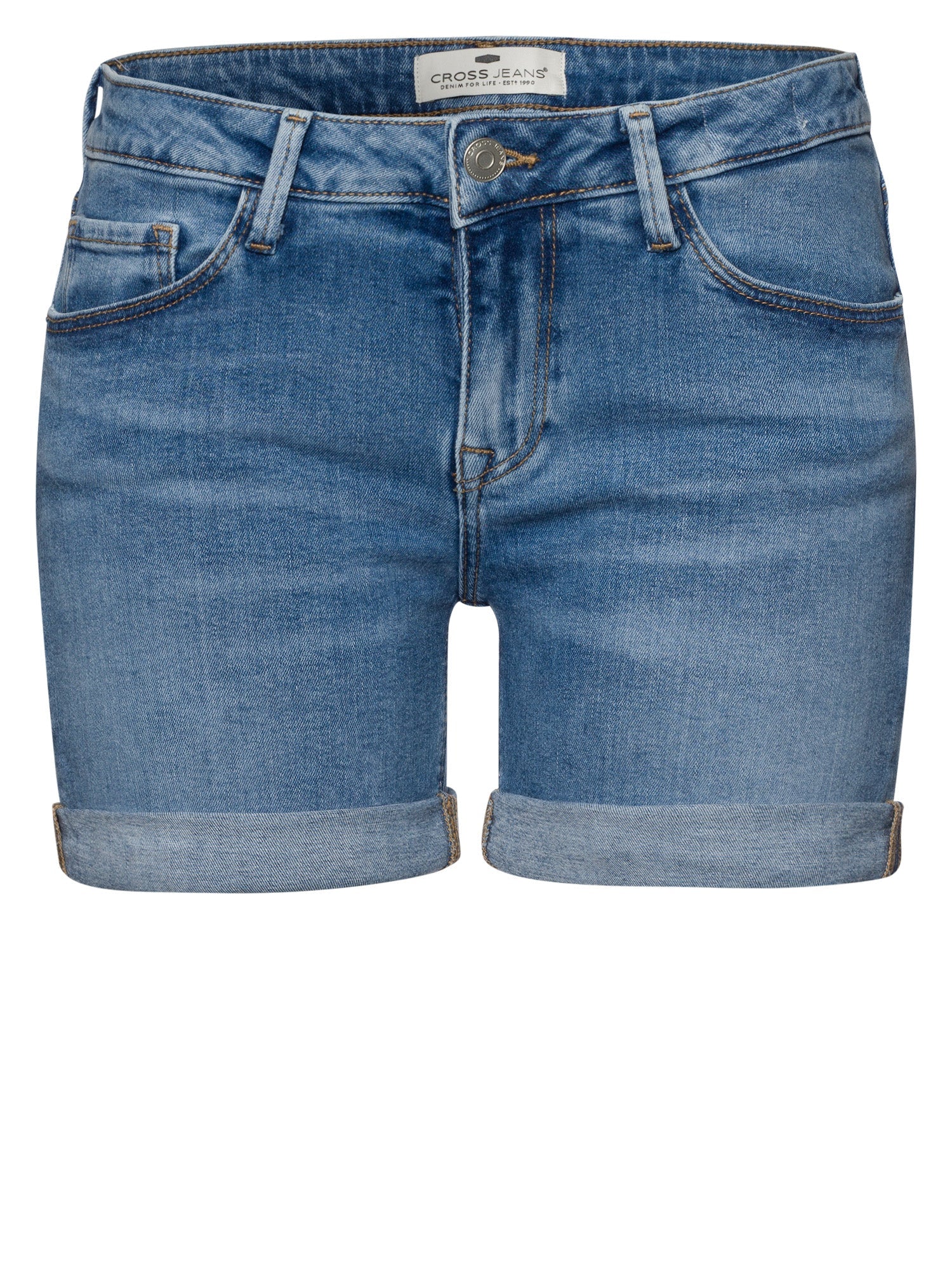 CROSS JEANS ZENA Bermuda - Coastal Mist Blue - A514-076
