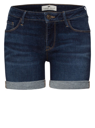 CROSS JEANS Zena Bermuda Shorts - Midnight Indigo Wash - A514-077