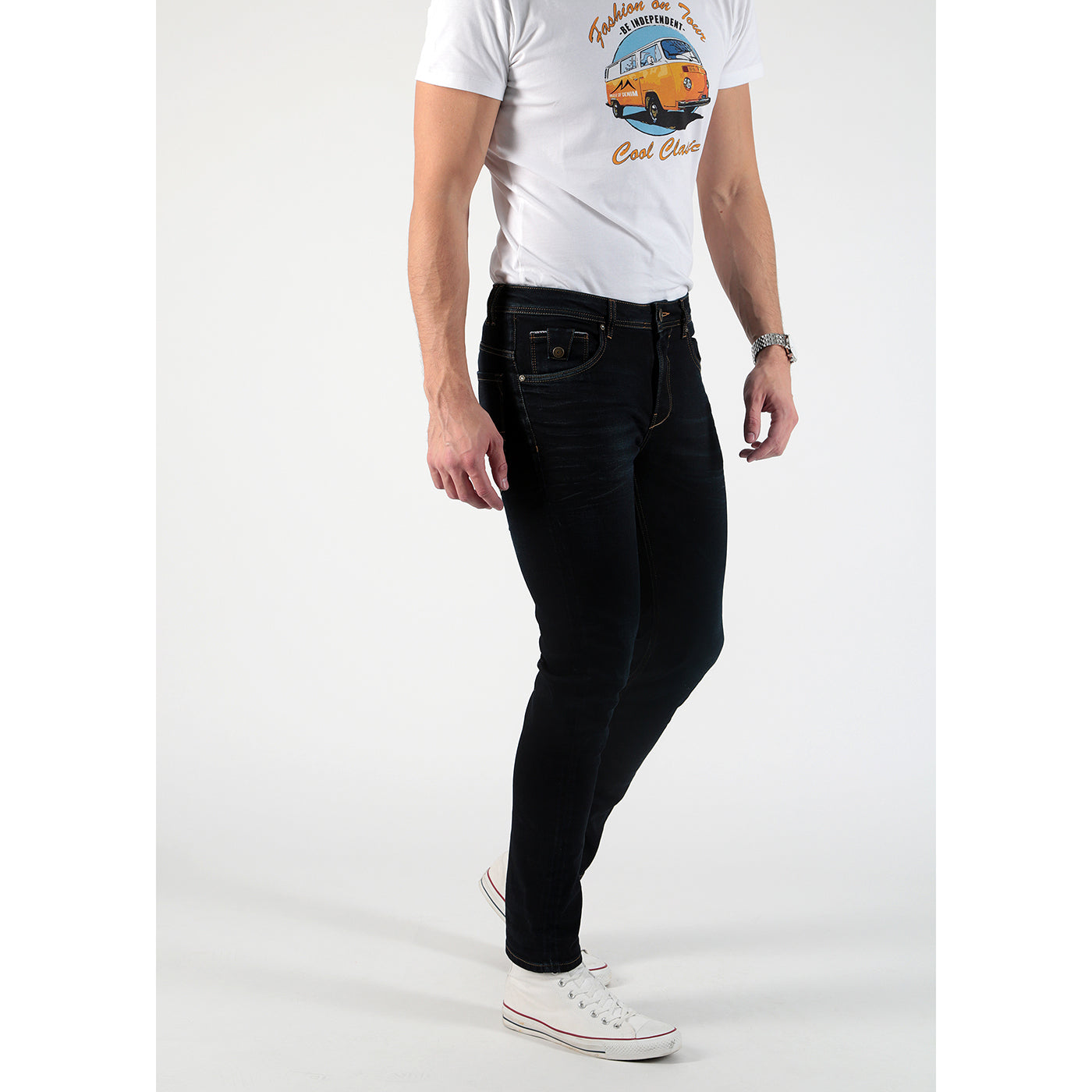 MOD JEANS Ricardo Five Pocket - Midnight Ink Blue - AU20-1002.3183 von MOD Jeans