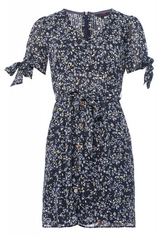SALSA JEANS MINIKLEID FLORALER ALLOVER - Midnight Garden Blue - 122988.8245