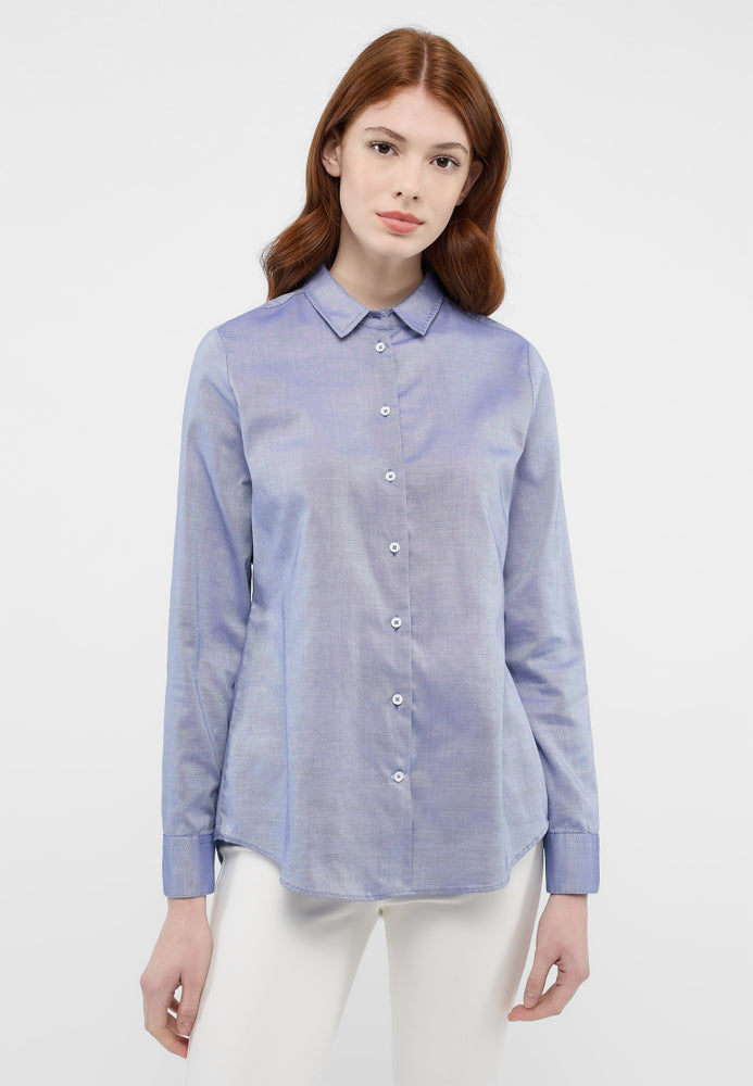ETERNA CLASSIC FIT Bluse - Horizon Chambray - 5540-18-D235