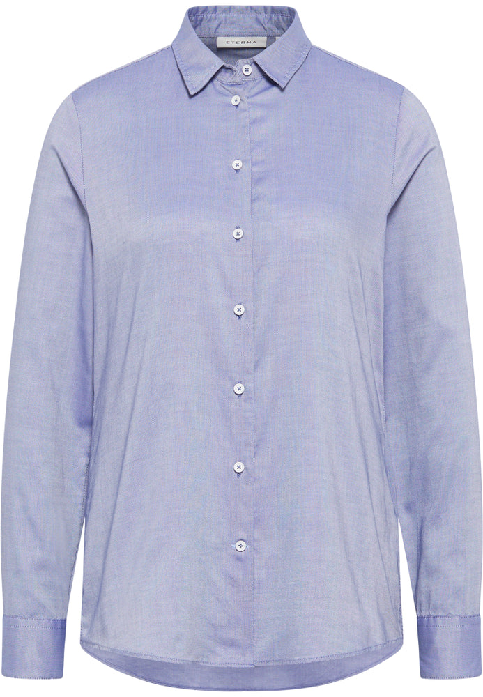 ETERNA CLASSIC FIT Bluse - Horizon Chambray - 5540-18-D235