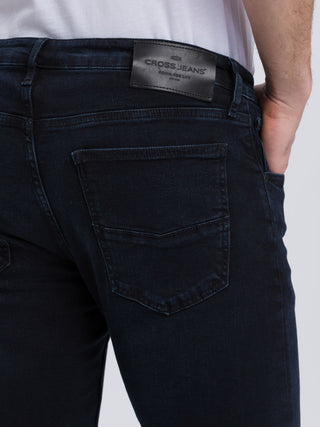 CROSS JEANS Damien Slim-Fit Jeans - Midnight Ink Blue - E198-014